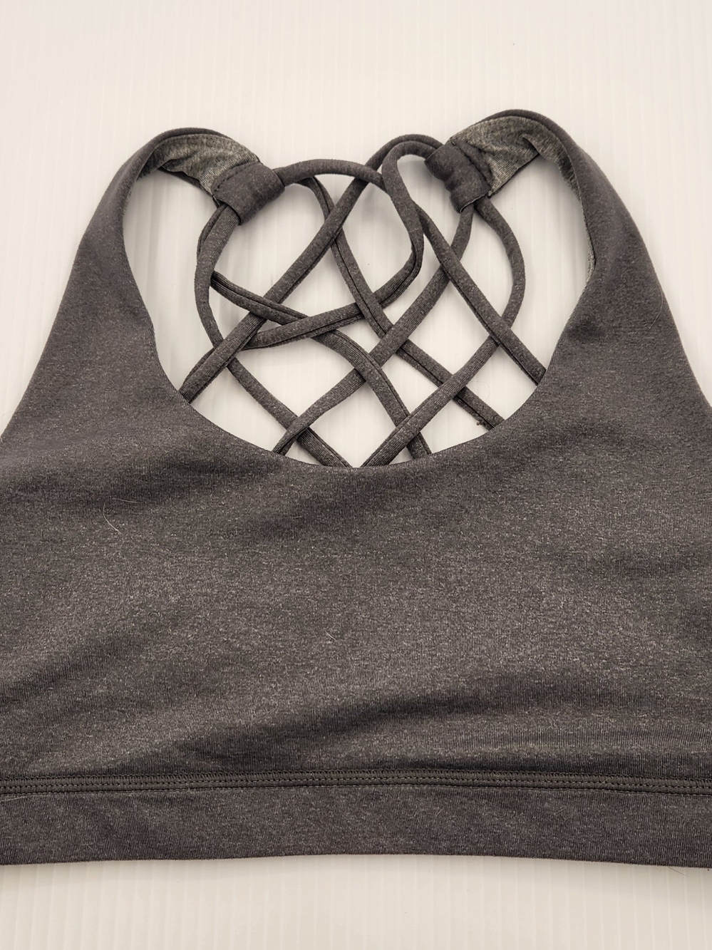 lululemon athletica Gray Strappy Sports Bra - Women's Intimates - Picture 2 of 6